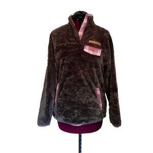 Simply Southern Simply Soft Sherpa Pullover Women Small Multicolor Cozy